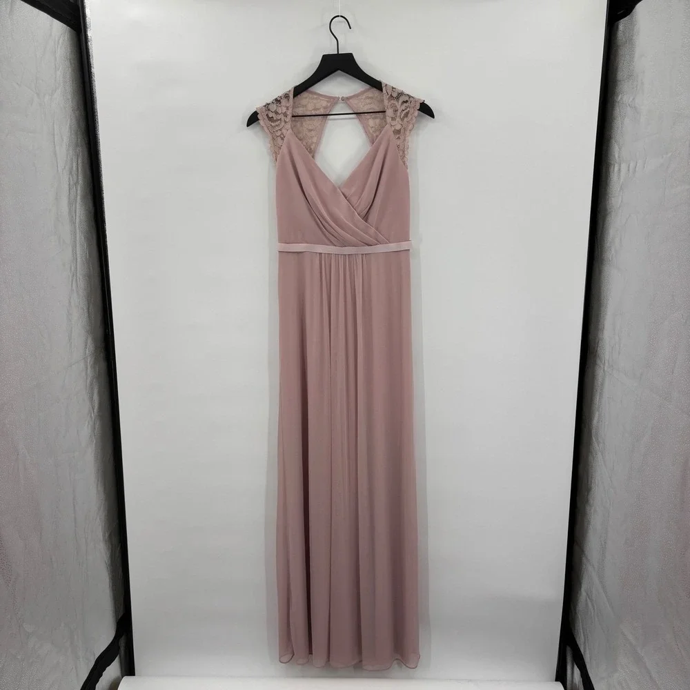 hot pink bridesmaid dresses david's bridal David's Bridal Hot Pink bridesmaid's dress prom semi formal